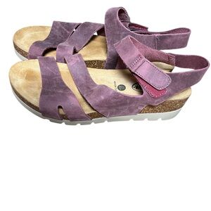 Plankton memory cushion nobuck  wedge Women's mauve Sandals EU41(Us 10